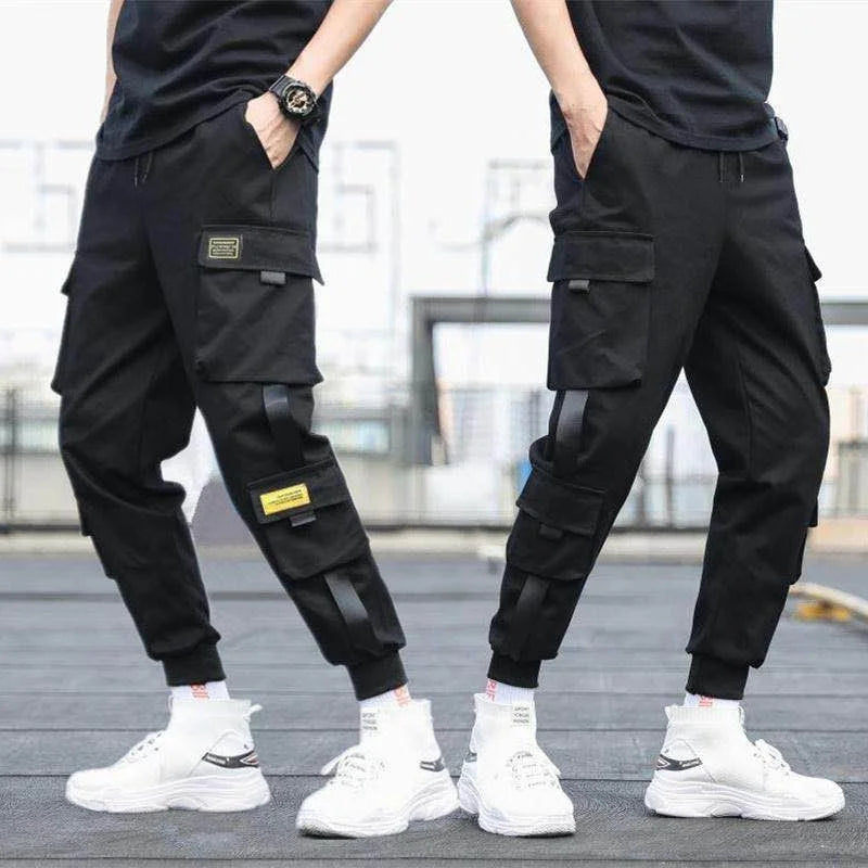 Tribe Cloth / Null     Casual Cargo Multi-Pocket Men's Streetwear Pants