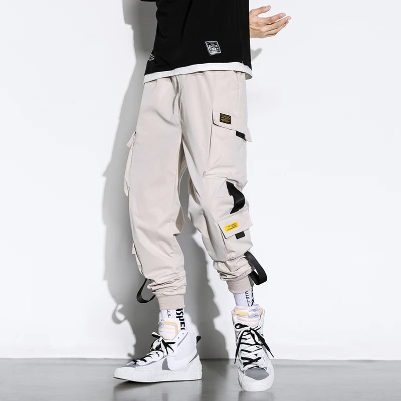 Tribe Cloth / Null     Casual Cargo Multi-Pocket Men's Streetwear Pants